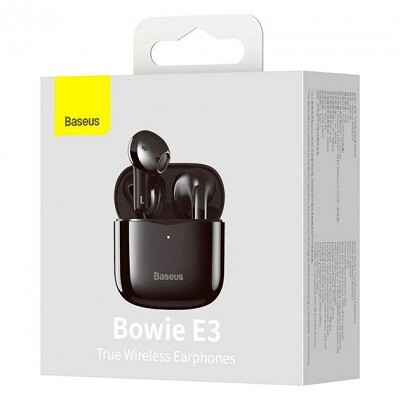 Беспроводные Bluetooth наушники BASEUS True Wireless Earphones Bowie E3 (NGTW080001) черные(8)