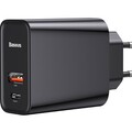 Сетевое зарядное устройство Baseus Speed PPS Quick Charger - USB, Type-C (CCFS-C01) QC3.0 черный(#1)