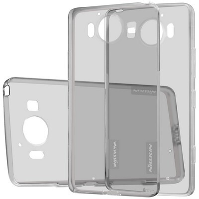 Силиконовый чехол Nillkin Nature TPU Case Grey для Microsoft Lumia 950(3)
