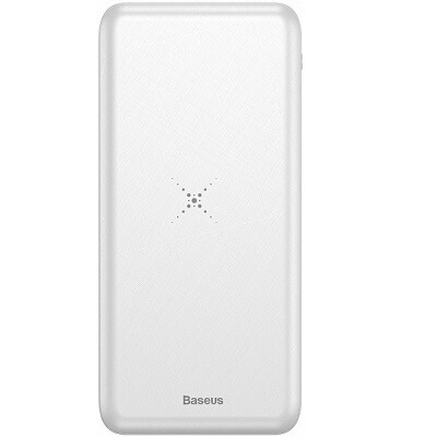 Внешний аккумулятор с беспроводной зарядкой Baseus M36 10000 Wireless Charger белый(1)