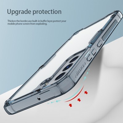 Силиконовый чехол Nillkin Nature TPU Pro Case Прозрачный для Samsung Galaxy S22 Plus(5)