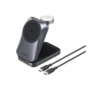 Беспроводная док-станция Anker Prime 3-in-1 Wireless Charging Station MagGo (B25N1)(2)