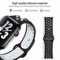 Ремешок Nike черно-белый для Apple Watch Series  49/45/44/42mm(#3)