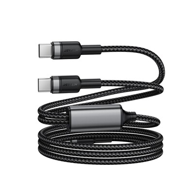 Кабель зарядки и передачи данных Acefast C22-05 USB-C to 2 USB-C(4)