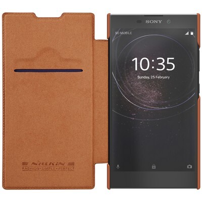 Кожаный чехол Nillkin Qin Leather Case Коричневый  для Sony Xperia L2(3)