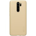 Пластиковый чехол с подставкой Nillkin Super Frosted Shield Золотой для Xiaomi Redmi Note 8 Pro(#1)