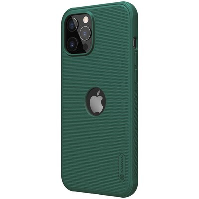 Пластиковый чехол с подставкой Nillkin Super Frosted Shield Pro Зеленый для Apple iPhone 12 Pro(3)