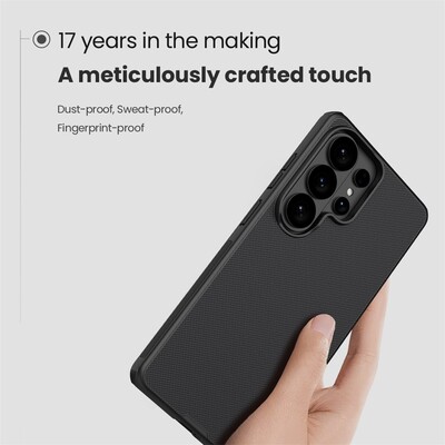 Пластиковый чехол Nillkin Super Frosted Shield Pro черный для Samsung Galaxy S26 Ultra(9)