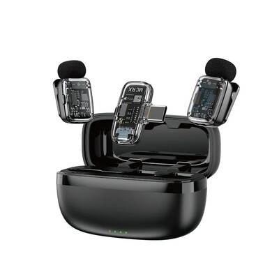 Беспроводной петличный микрофон с шумоподавлением WiWU Wi-WM008(5)