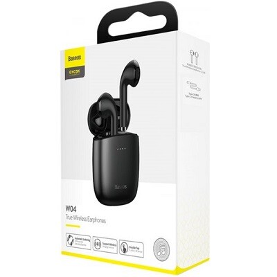 Беспроводные наушники Baseus Encok True Wireless Earphones W04 (NGW04-01) черные(7)