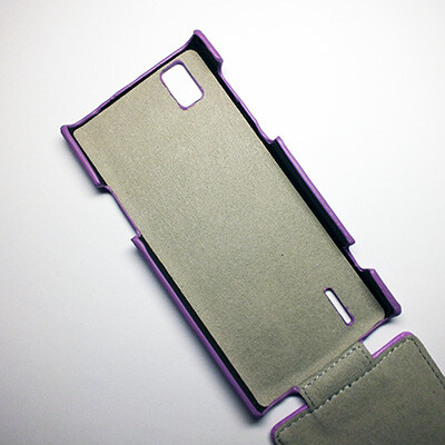 Кожаный чехол Armor Case Purple для Huawei Ascend P2(3)