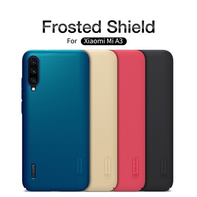 Пластиковый чехол с подставкой Nillkin Super Frosted Shield Черный для Xiaomi Mi A3(5)