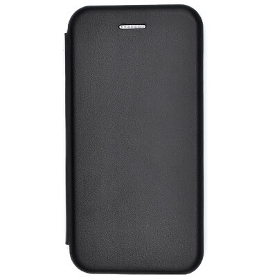 Чехол-книга на основе из силикона Book Case New 3D черный для Xiaomi Redmi Note 9T(1)