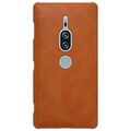 Кожаный чехол Nillkin Qin Leather Case Коричневый  для Sony Xperia XZ2 Premium(#2)