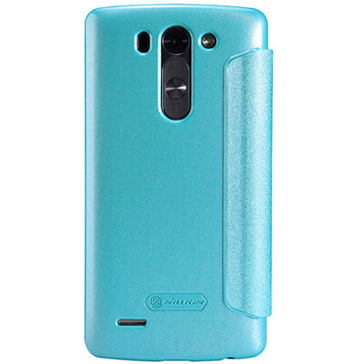 Полиуретановый чехол Nillkin Sparkle Leather Case Blue  для LG Optimus G3s D724(2)