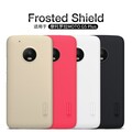 Пластиковый чехол с пленкой Nillkin Super Frosted Shield Gold для Motorola Moto G5 Plus(#4)