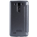 Полиуретановый чехол Nillkin Sparkle Leather Case Black  для LG Optimus G3s D724(#3)