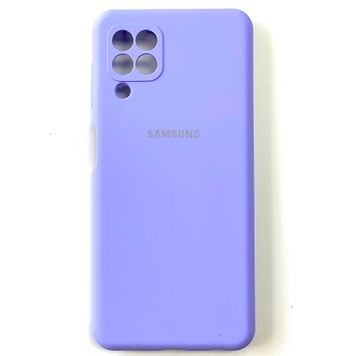 Силиконовый чехол Silicone Case лавандовый для Samsung Galaxy M32(1)