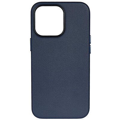 Кожаный чехол с пластиной Magsafe K-ZDoo Mag Noble Collection синий для Apple iPhone 15(2)