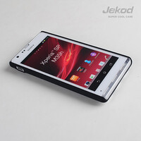 Пластиковый чехол накладка Jekod Cool Case Black для Sony Xperia SP M35i