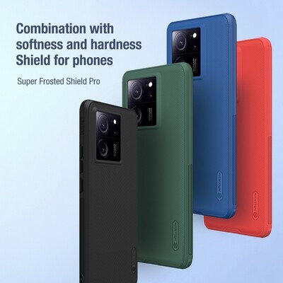 Пластиковый чехол Nillkin Super Frosted Shield Pro Черный для Xiaomi 13T Pro(5)