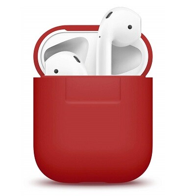 Чехол Elago Silicone Case красный для AirPods(1)