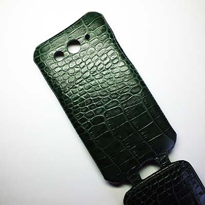 Кожаный чехол Abilita Leather Case Green Crocodile для Samsung SM-G7102 Galaxy Grand 2 Duos(4)