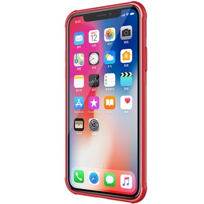 Перфорированный силиконовый чехол Nillkin Weave TPU Case красный для Apple iPhone Xs(2)