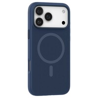 Силиконовый чехол Mosbros Pure Magsafe Mag Icoat темно-синий для Apple iPhone 18 Pro