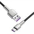 Кабель Baseus Cafule Series Metal Data Cable USB to Type-C 66W 0.25m CAKF000001 черный(#3)