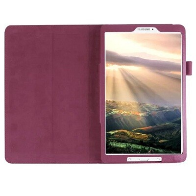 Кожаный чехол TTX Case Purple для Samsung Galaxy Tab E 9.6(3)