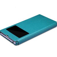 Полиуретановый чехол Nillkin Sparkle Leather Case Ocean для Sony Xperia Z1 L39h