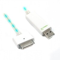 USB кабель Dexim Visible Blue Cable (DWA063) White для Apple
