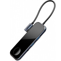 USB-концентратор Baseus Mirror Series Multifunctional Wireless Charger USB-C CAHUB-AZ0G