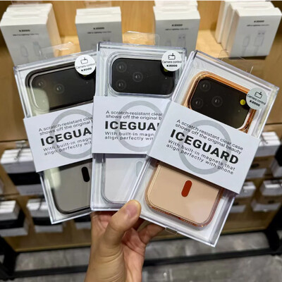Пластиковый чехол KZDOO Iceguard Magsafe оранжевый для Apple iPhone 17 Pro(9)