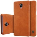 Кожаный чехол Nillkin Qin Leather Case Brown для OnePlus 3 (Three)/ 3T (Three T)(#3)