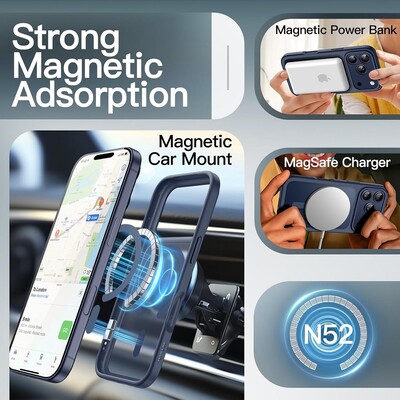 Защитный чехол WiWU Armor Magnetic Case Soft Touch FGG-012 синий для Apple iPhone 17 Pro Max(3)