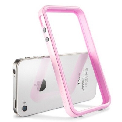 Бампер SGP Neo Hybrid 2S Pastel Series Light Pink для Apple iPhone 4/4S(3)