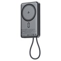 Внешний аккумулятор с функцией Magsafe и встроенным кабелем AceFast M18 10000mAh черный(#1)