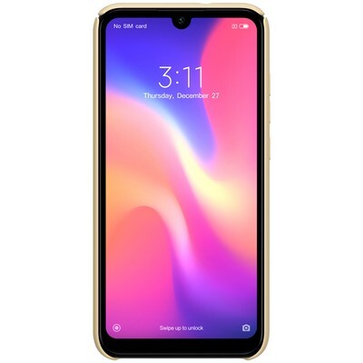 Пластиковый чехол с подставкой Nillkin Super Frosted Shield Золотой для Xiaomi Mi Play(2)