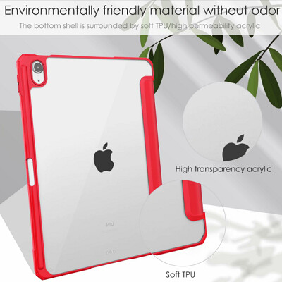 Защитный чехол книжка Acrylic TPU Case с креплением для стилуса синий для Apple iPad Air (2022)(5)