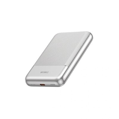 Внешний магнитный аккумулятор WiWU Silver Seraph Alloy Unibody Wi-P089 10000mAh(2)