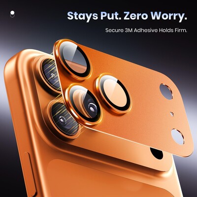 Защитное стекло SupGlass All-in-one Camera lens Protector Anti Glare SG-36 оранжевый для Apple iPhone 17 Pro(2)