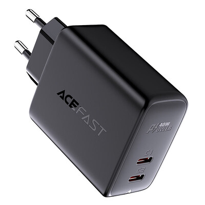 Зарядное устройство Acefast A9 GaN PD40W (2xUSB-C) черное(3)