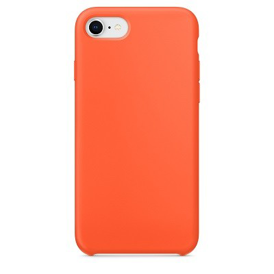 Силиконовый чехол оранжевый для Apple iPhone SE (2022)(2)