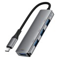 USB-C разветвитель (хаб) 4-в-1 Acefast J15(#4)