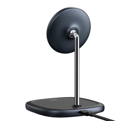 Беспроводное зарядное устройство Baseus Swan Magnetic Desktop Bracket Wireless Charger (WXSW-01) - черное(4)