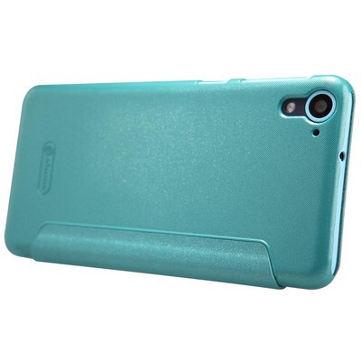 Полиуретановый чехол Nillkin Sparkle Leather Case Blue для HTC Desire 826(3)
