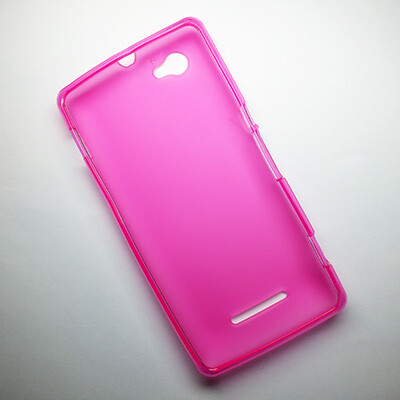Силиконовый чехол Becolor Pink Mat для Sony Xperia M/C1905 Dual(2)