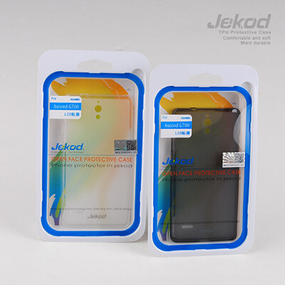 Силиконовый чехол Jekod TPU Case Black для Huawei Ascend G700(4)